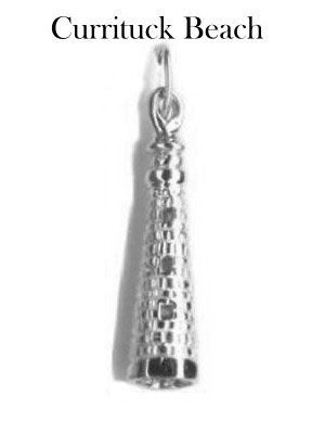 1" North Carolina Lighthouse Three Dimensional Charm