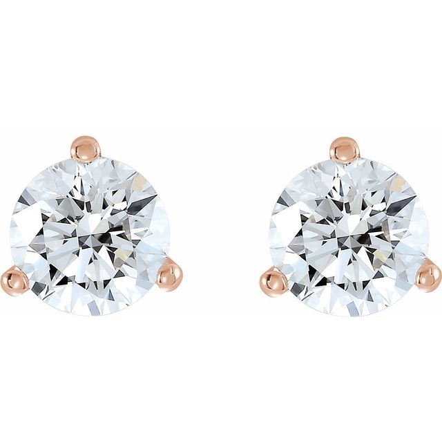 Lab-Grown Diamond Martini Stud Earrings