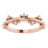 1/10 CTW Diamond Stackable Ring