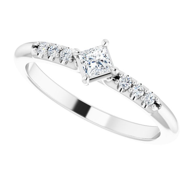 1/4 CTW Diamond Stackable Ring