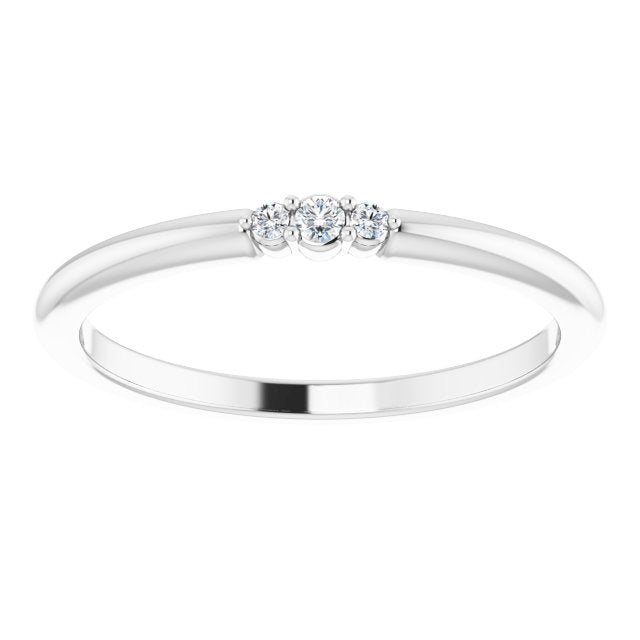 .04 CTW Diamond Stackable Ring