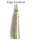 1" North Carolina Lighthouse Three Dimensional Charm